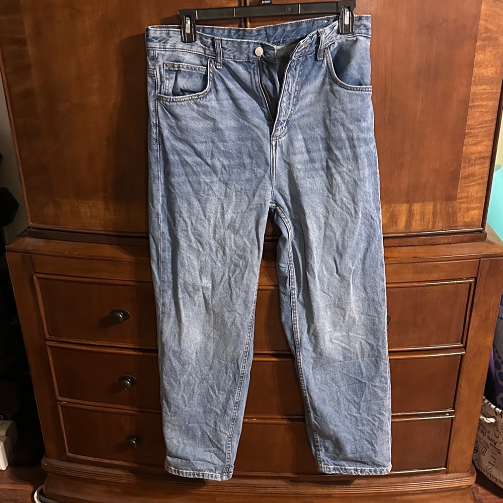 Pull&Bear Light Blue Relaxed Men's Jeans